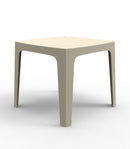 Solid chairs and dining table ecru