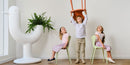 Love chair almond for kids, set of 2