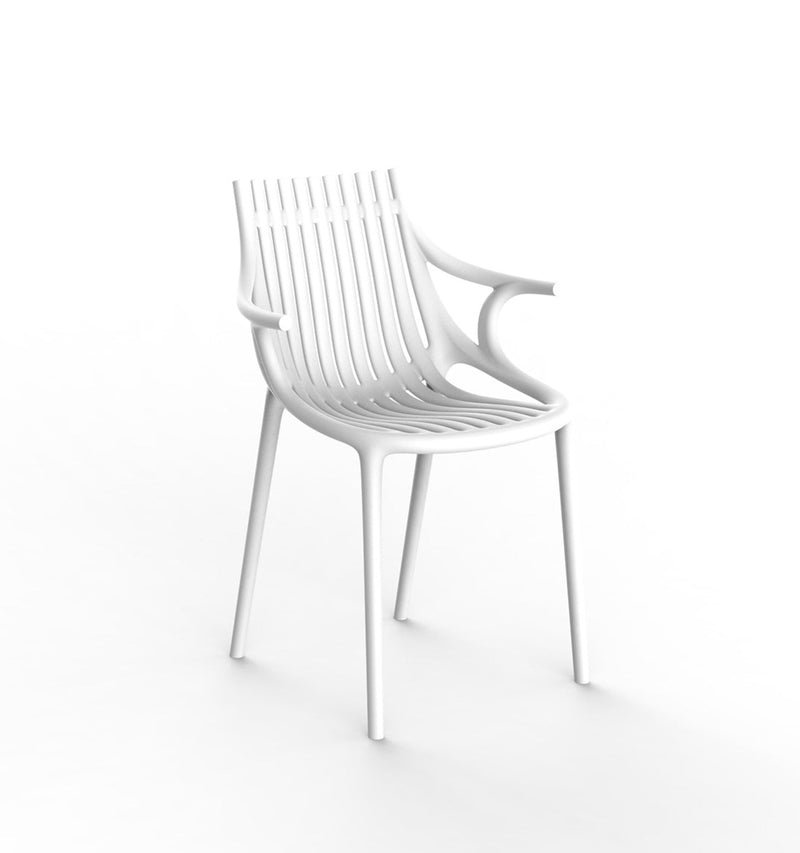 Ibiza chair with arms, set of 2