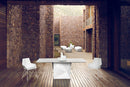 Faz armchair steel base white