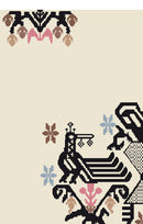 Sardinian rugs bird light colors 200x300