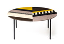 Fishbone round coffee table Ø 95
