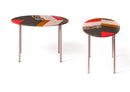 Fishbone oval table 68x42 h45