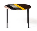 Fishbone oval table 68x54 h50