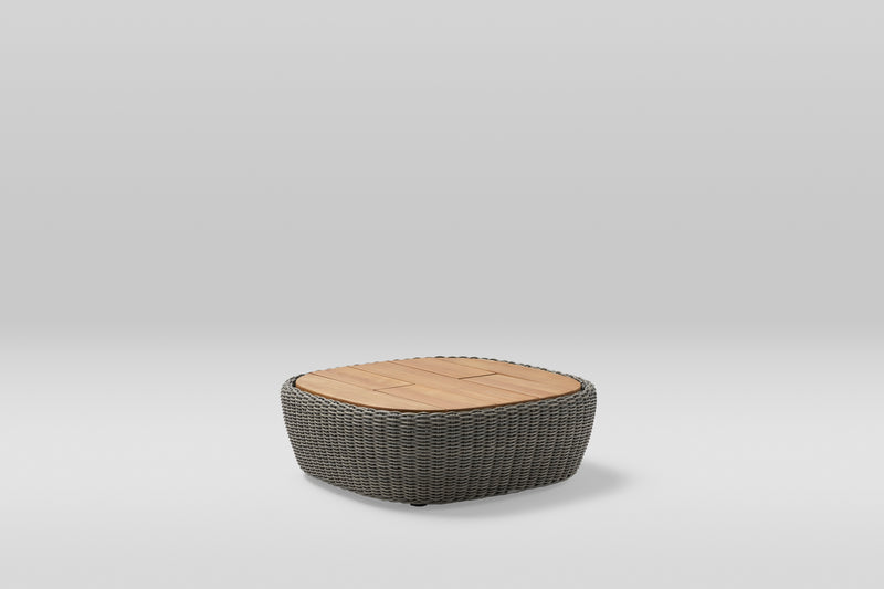 Heritage square woven coffee table