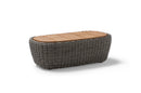 Heritage rectangular woven coffee table