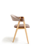Mathilda stackable oak chair