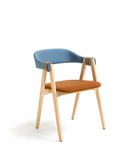 Mathilda stackable oak chair