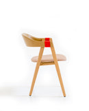 Mathilda stackable oak chair