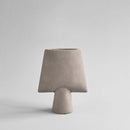Sphere Vase Square, Mini - Taupe