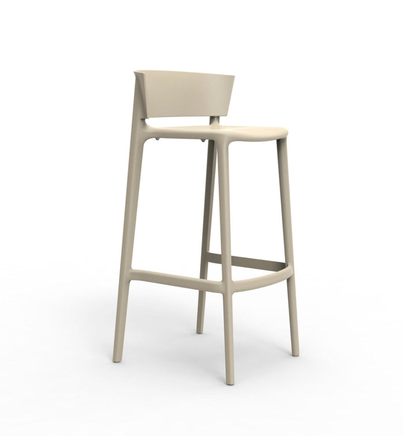 Africa counter stool 48x47x85 cm Ecru
