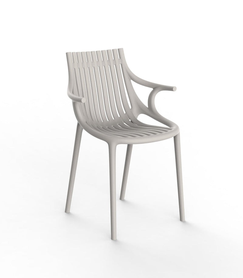 Ibiza chair with arms ecru