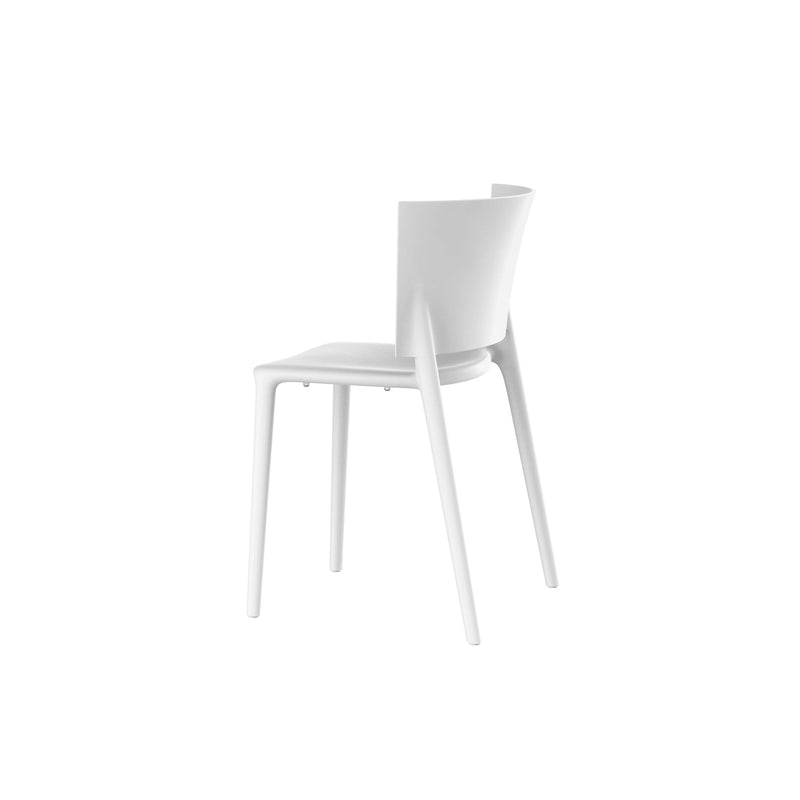 Africa chair white with seat cushion