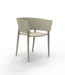 Africa armchair ecru 58x53x75h cm - set of 2