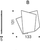 Risiko mirror with LED light