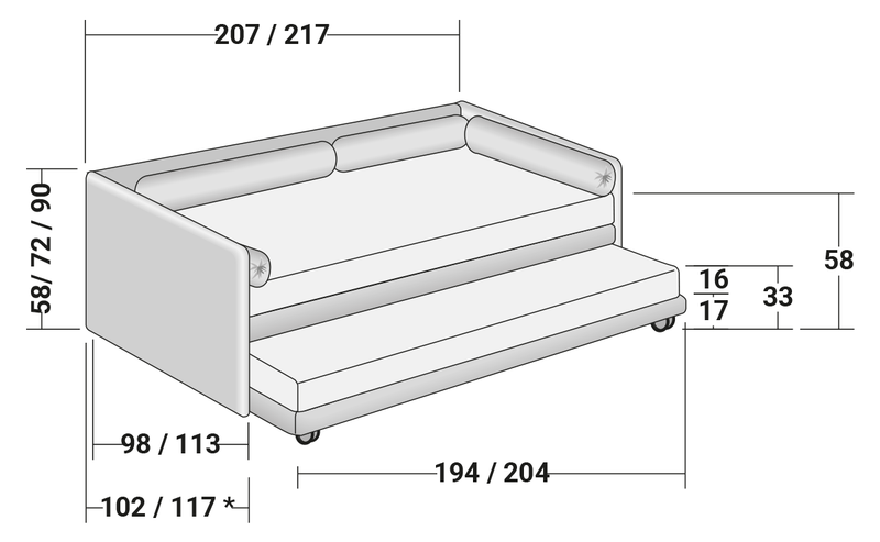 Duetto sofa bed