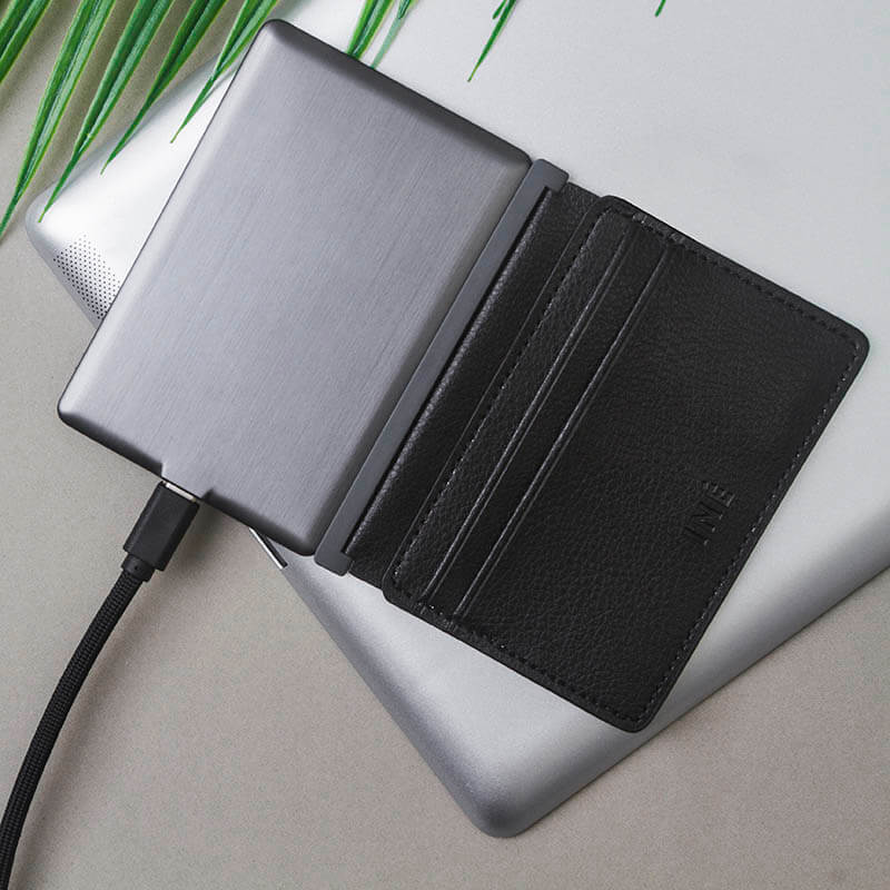 Ine Wallet & Charger -Leather