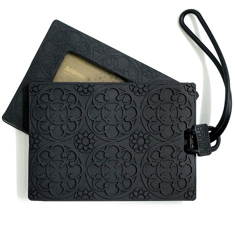 Luggage Tag Ebony Rosace