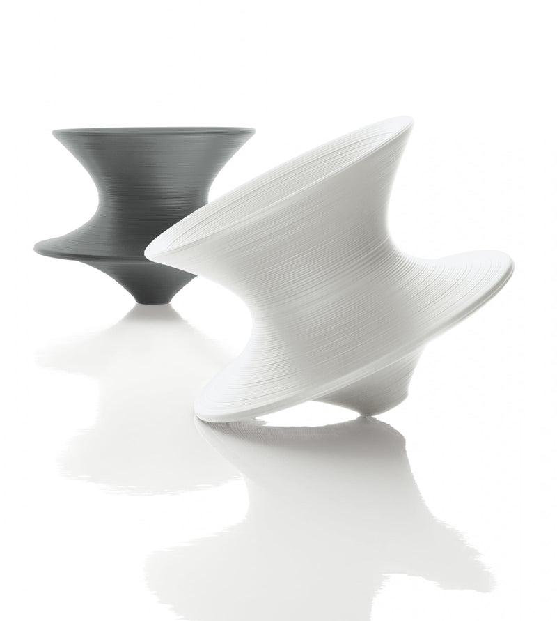 Spun rotating low chair