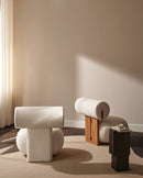 Hippo lounge chair upholstered