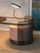 Chiaro Di Luna low console with 2 pouf