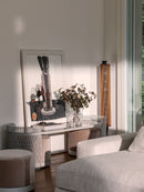 Chiaro Di Luna low console with 2 pouf