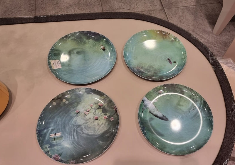 Set of 4 Plates Narcisse