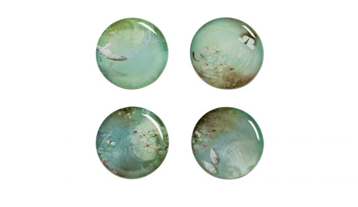 Set of 4 Plates Narcisse