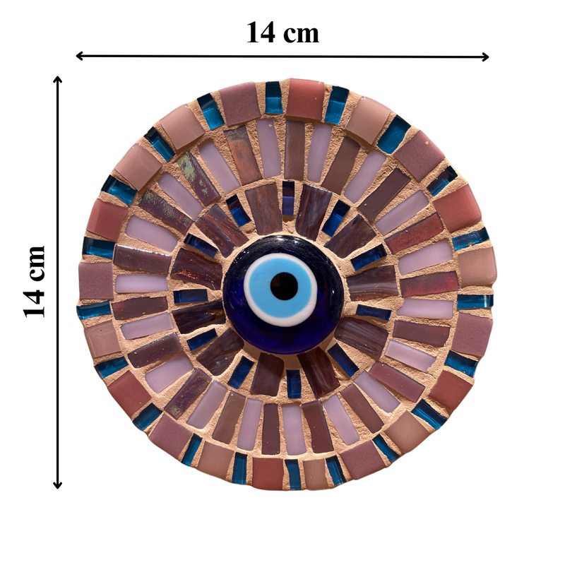 Raja's Mosaic Round 14cm Retro Pink