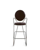 Double zero bar stool with armrest
