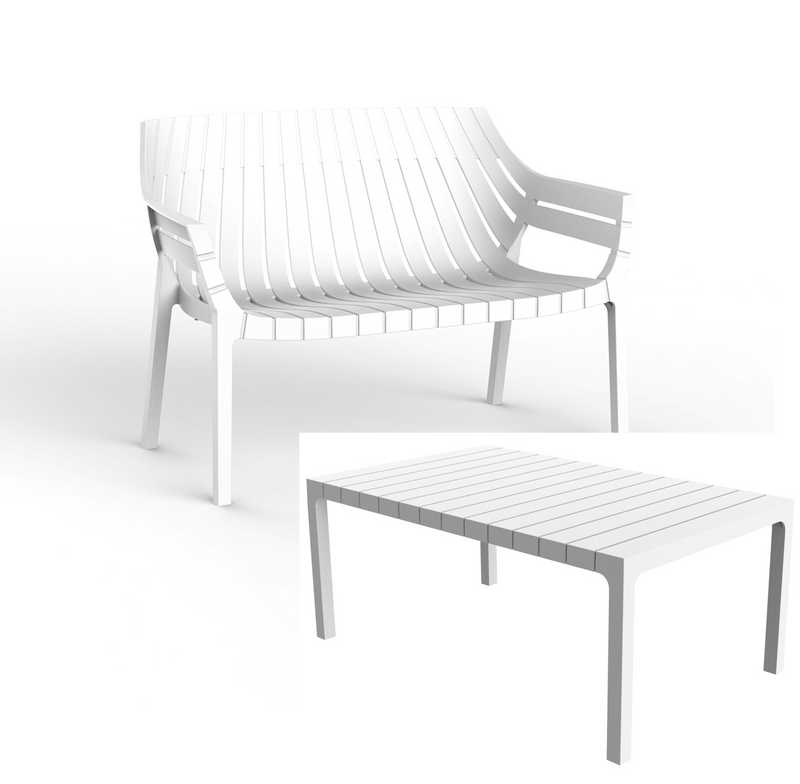Spritz sofa + table set White