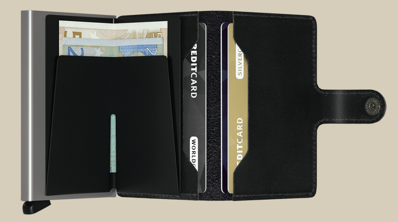 Miniwallet Vegetable Tanned Black