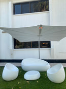 Stone lounge chair 88x81x76H cm