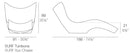Surf sun lounger 91x188x89 cm