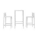 Spritz set of 2 bar stool+1 bar table H:97cm White