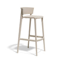 Africa counter stool Ecru 48x47x85 cm - set of 2