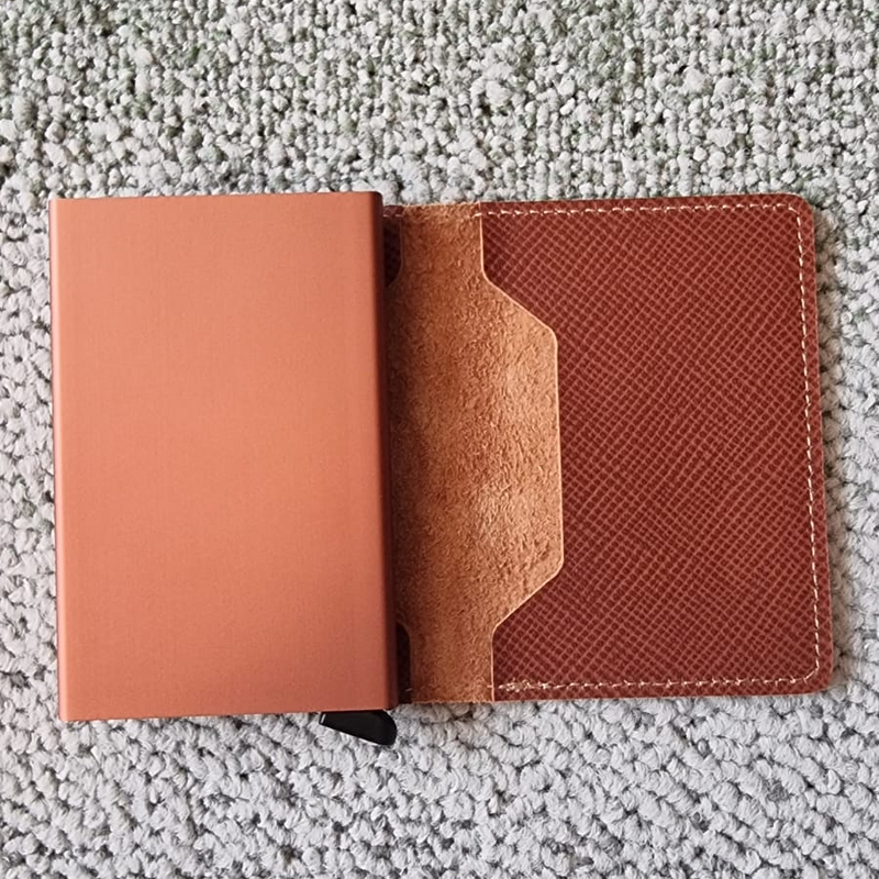 Miniwallet Saffiano Caramel