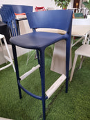 Africa bar stool navy blue 48x45x94.5 cm - set of 2