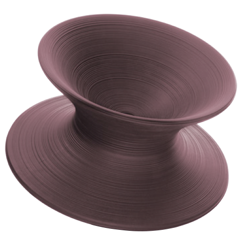 Spun rotating low chair