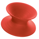 Spun rotating low chair