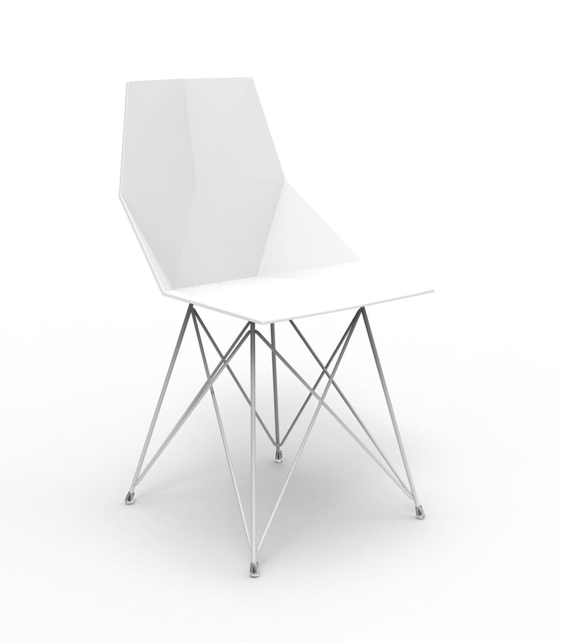 Faz chair stainless white , set of 4