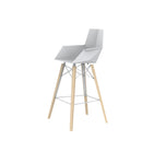 Faz Wood Bar Stool with arms - Details Online Shop