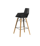 Faz Wood Bar Stool with arms - Details Online Shop