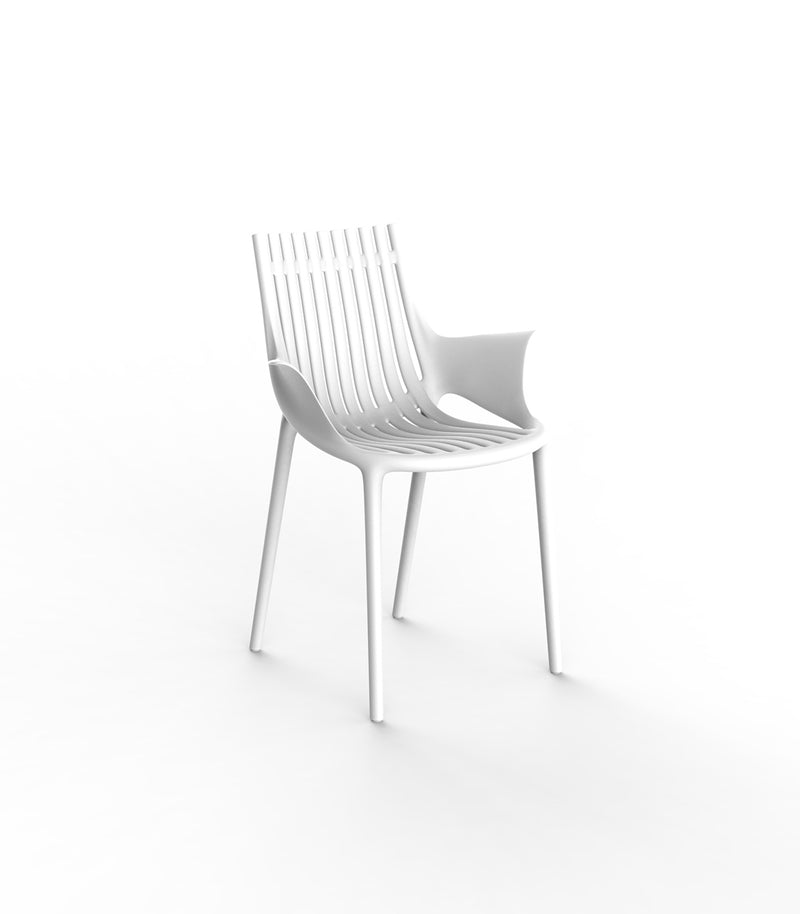 Ibiza armchair white, set of 4