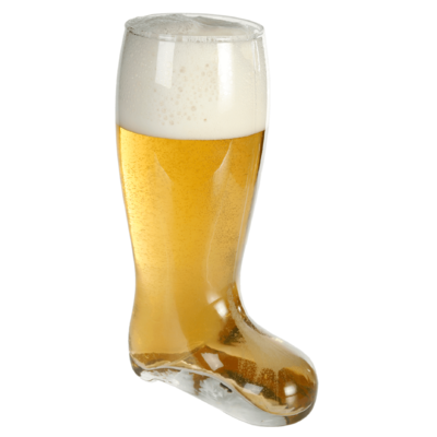 Glass Beer Boot for ca. 800 ml