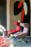 Take a Line for a Walk Revolving Armchair with Quilt