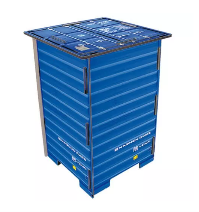 Container stool blue