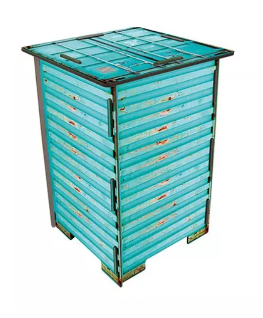 Container stool turkis