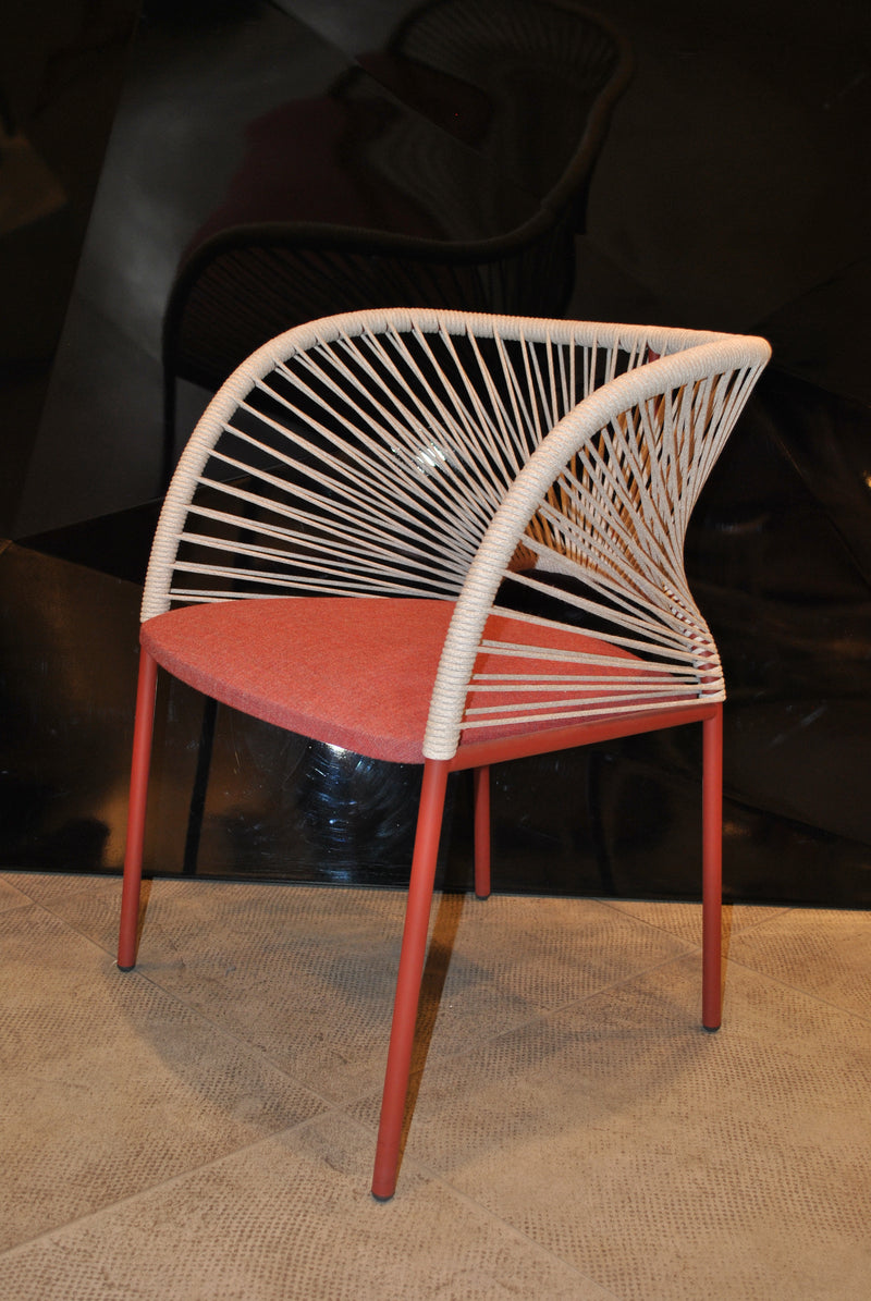 Yumi Chair with woven back
