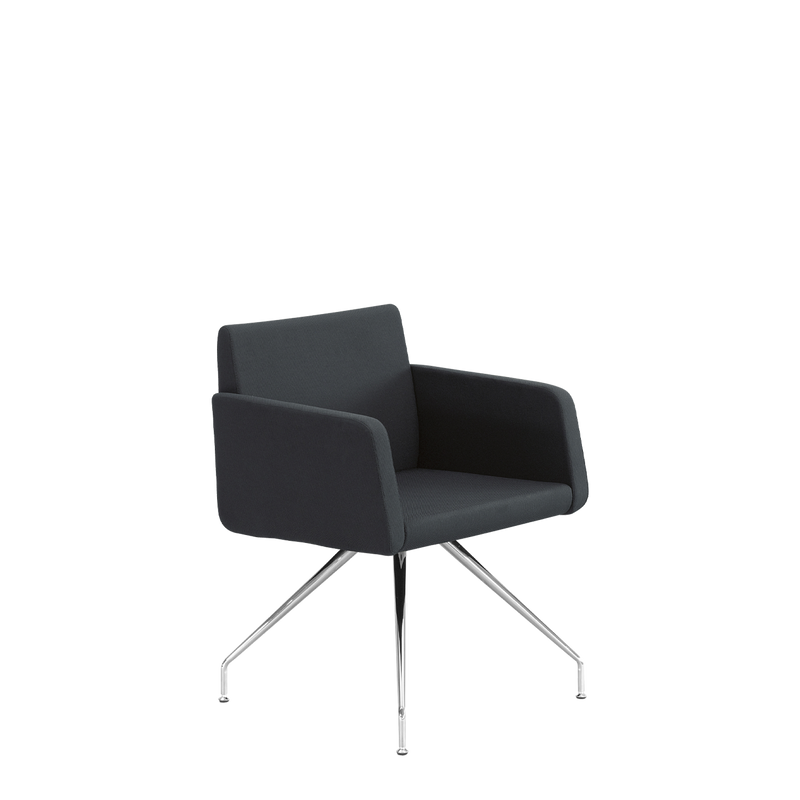 Delta conference chair with armrest